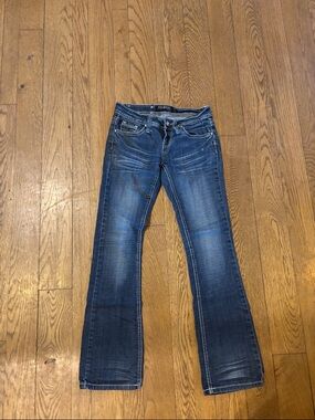 Premier Women's Dark Indigo Wide Leg Jeans